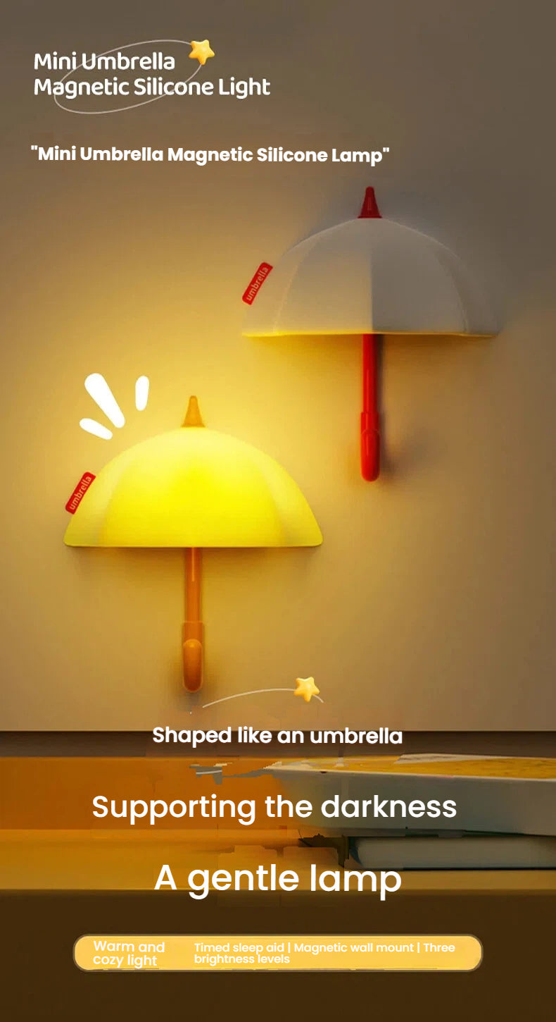Mini Umbrella Magnetic Silicone Light
