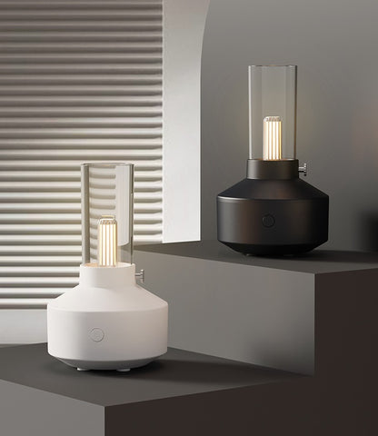 2023 New Arrival Ultrasonic Humidifier Retro 150ml Night Light Essential Oil Aroma Diffuser For Home Office