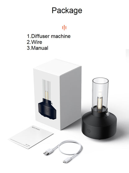 2023 New Arrival Ultrasonic Humidifier Retro 150ml Night Light Essential Oil Aroma Diffuser For Home Office
