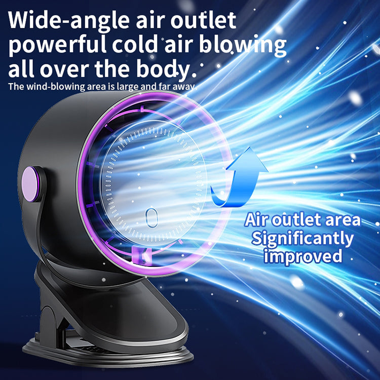 Mini LED Display Circulating Desk Fan