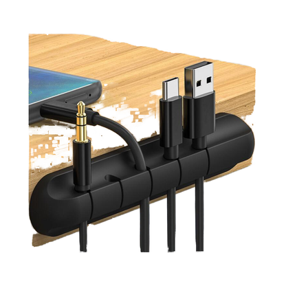 Silicone Storage Cable Management Cable Clamp