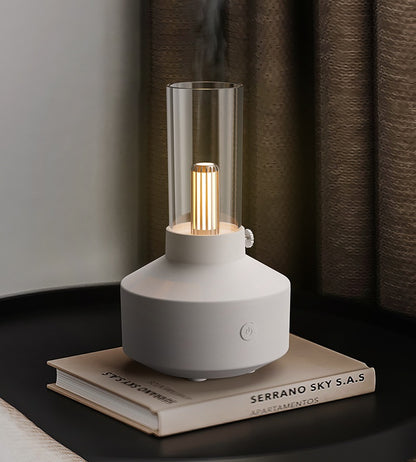 2023 New Arrival Ultrasonic Humidifier Retro 150ml Night Light Essential Oil Aroma Diffuser For Home Office