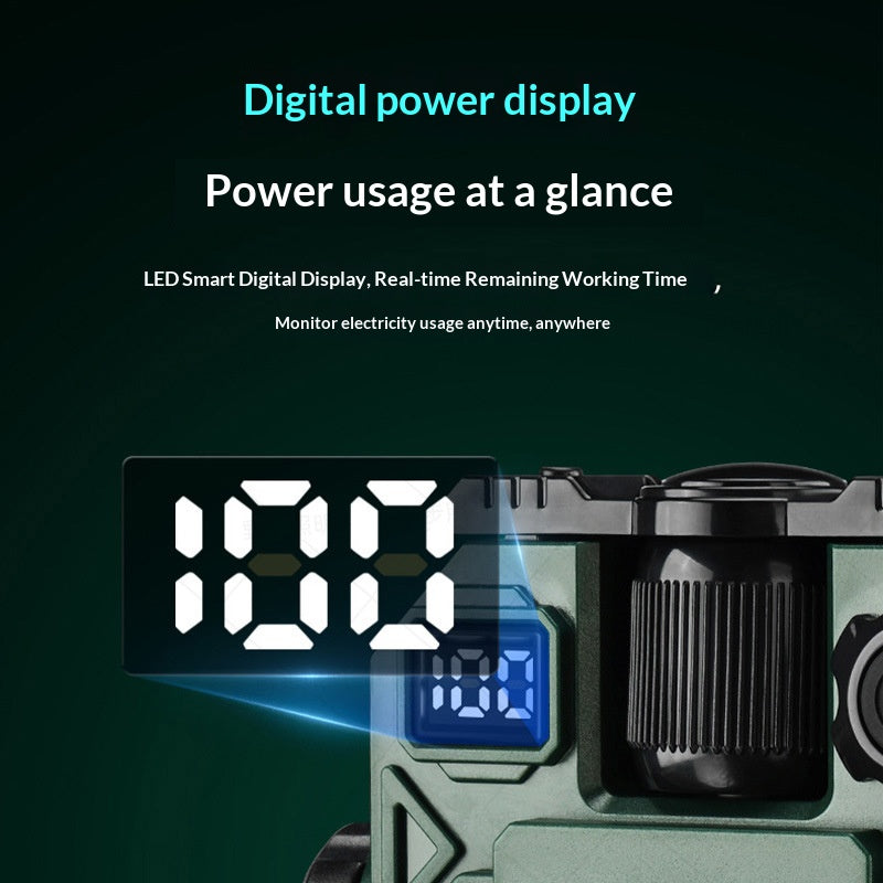 Multifunctional Rechargeable LED Work Light with Solar Panel & Magnet