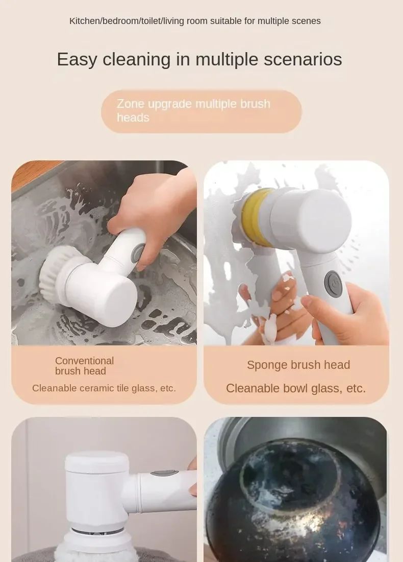 Cleaning Magic Electric Brush (5-in-1)