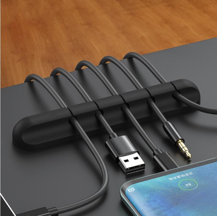 Silicone Storage Cable Management Cable Clamp