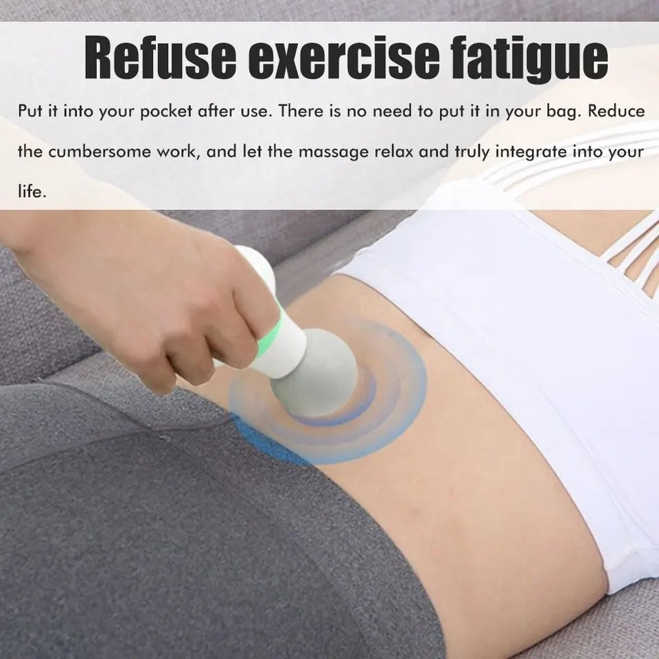 Muscle Massage Mini Pocket Electric Fascia Massage Back Neck Massager Gun For Body Deep Relief Pain Slimming Fascial Tool